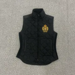 S ポロラルフローレン レディース ワッペン ダウンベスト 0129S2