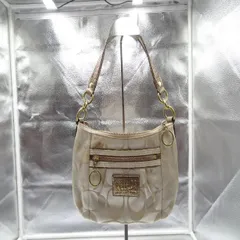 COACH コーチ 2WAY ハンドバッグ ショルダーバッグ シグネチャー ポピー F15317 ベージュ ゴールド POPPY