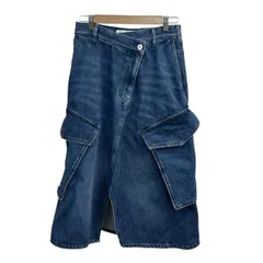 J.W.Anderson/JWAnderson(ジェイダブリューアンダーソン) ロングスカート サイズUK6 S レディース - ネイビー デニム