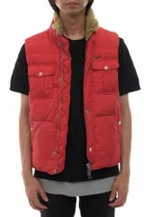 ディースクエアード／DSQUARED2 ダウンベスト ダウンジャケット JKT アウター メンズ 男性 男性用ナイロン レッド 赤  ラムファー