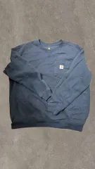 カーハート ポケット スウェット ネイビー