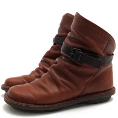 トリッペン／trippen ショートブーツ シューズ 靴 レディース 女性 女性用レザー 革 本革 ブラウン 茶  BOMB ボム シボ革 シュリンクレザー 定番