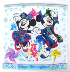 【中古】タオル・手ぬぐい ミッキーマウス＆ミニーマウス(ディズニー夏祭り 2018) ウォッシュタオル 「東京ディズニーリゾート35周年 Happiest Celebration!」 東京ディズニーリゾート限定