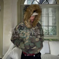 人気商品◆パーカー 迷彩 リバーシブル ファー付き n2b 男女兼用 CZH131P193