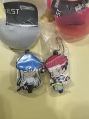 HUNTER×HUNTER ヒソカ＝モロウ カイト ラバー ストラップ ゴム キーホルダー ガチャ カプセル