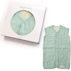 新品 通年 キッズ 子供 夏用 【日本製】2ウェイ 6重ガーゼスリーパー 【ギフト】 80-100cm(ミントブルー)