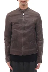 ドルガバ／DOLCE＆GABBANA シングルライダース ジャケット JKT アウター メンズ 男性 男性用レザー 革 本革 オリーブ カーキ  LS-G9170L/FULQD-B ヴィンテージ加工