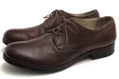 ジュンハシモト／junhashimoto シューズ ビジネスシューズ 靴 ビジネス メンズ 男性 男性用 レザー 革 本革 ダークブラウン 茶 ブラウン  S25 XC01 LOW CUT SHOES オックスフォードシューズ プレーントゥ ヴィンテージ加工