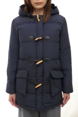 ペンフィールド／Penfield ダウンコート ダウンジャケット JKT アウター レディース 女性 女性用コットン 綿 キャンバス ネイビー 紺  0407AW12 ダッフルコート フード付き