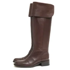 サルトル／SARTORE ロングブーツ シューズ 靴 レディース 女性 女性用レザー 革 本革 ダークブラウン 茶 ブラウン  SR2273M レザーソール 乗馬ブーツ ジョッキーブーツ バックジップ