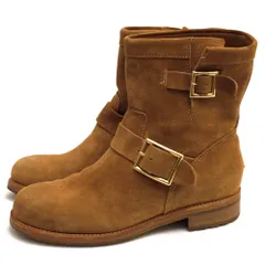 ジミーチュウ／Jimmy Choo エンジニアブーツ シューズ 靴 レディース 女性 女性用スエード スウェード レザー 革 本革 ブラウン 茶  124YOUTH ユース バイカーブーツ 定番