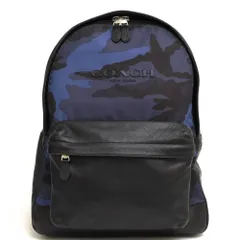 コーチ／COACH リュック バッグ バックパック メンズ 男性 男性用 ナイロン レザー 革 本革 ブラック 黒  F71755 Campus Backpack In Printed Nylon キャンパス バックパック デイパック 迷彩・カモフラージュ柄