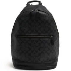 コーチ／COACH リュック バッグ バックパック メンズ 男性 男性用 PVC レザー 革 グレー 灰色  F78756 West Slim Backpack In Signature Canvas Leather ウェスト スリム バックパック シグネチャ