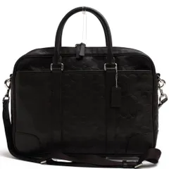 コーチ／COACH バッグ ブリーフケース ビジネスバッグ 鞄 ビジネス メンズ 男性 男性用 レザー 革 本革 ブラウン 茶  F71247 HERITAGE WEB LEATHER EMBROIDERED C SLIM BRIEF ヘリテージ ウェブレザー