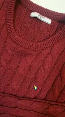 アーノルドパーマー ケーブル編み ニット 95 バーガンディ