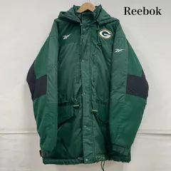 リーボック 中綿 ジップアップ フットボール コート NFL グリーンベイ パッカーズ ワッペン パッチ 韓国製 メンズ M ISItems【USED】【古着】【中古】50151676