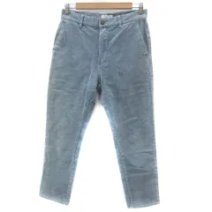 B&Y ユナイテッドアローズ BEAUTY&YOUTH ビューティー&ユース テーパードパンツ アンクル丈 コーデュロイ M 水色 ライトブルー /YS15