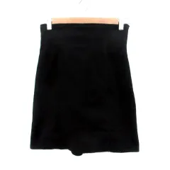 ナイスクラップ NICE CLAUP タイトスカート ミニ丈 レースアップ F 黒 ブラック /HO32