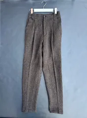 希少 80s ISSEY MIYAKE MEN イッセイミヤケ メン ストレッチ ウール タック パンツ 筆タグ サイドジップ MN32-401 日本製のサムネイル