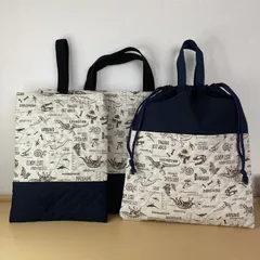 入園入学準備3点セット　りんりんのハンドメイド　レッスンバッグ　上履き入れ　お着替え袋　キルティング　恐竜