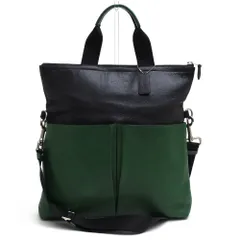 コーチ／COACH バッグ トートバッグ 鞄 ハンドバッグ メンズ 男性 男性用 レザー 革 本革 グリーン 緑  F71722 FOLDOVER TOTE IN SMOOTH LEATHER サリバン スムースレザーフォルドオーバー A4サイズ収納可 2WA