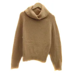 レトロガール RETRO GIRL ニット セーター 長袖 タートルネック 無地 M オレンジ /YS1