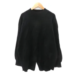 グローバルワーク GLOBAL WORK ニット セーター 長袖 オーバーサイズ M 黒 ブラック /YK39