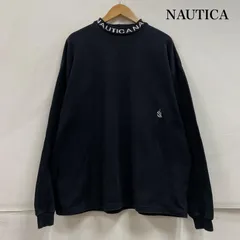 ノーティカ ヘビーウェイト モックネック ロゴ プリント ハイネック ロングスリーブ メンズ L ISItems【USED】【古着】【中古】50151708