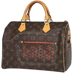 ルイ・ヴィトン Louis Vuitton スピーディ30 パンチング ハンドバッグ モノグラムペルフォ オランジュ(オレンジ) M95182 レディース 【中古】