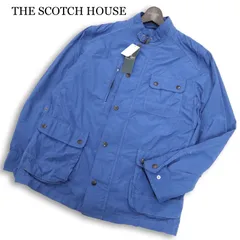 【新品 未使用】 THE SCOTCH HOUSE スコッチハウス 通年 製品染め★ フィールド ジャケット Sz.L メンズ 青 定価4.2万のサムネイル