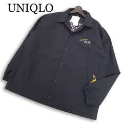 【新品 未使用】 UNIQLO ユニクロ KAWS + WARHOL カウズ + ウォーホル 通年 コーチジャケット Sz.XL　メンズ 黒