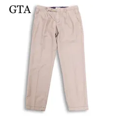 GTA ジーティーアー 通年 1タック★ チェック柄 ウール スラックス パンツ Sz.46　メンズのサムネイル