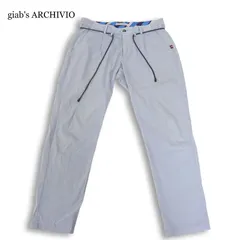 giab's ARCHIVIO ジャブスアルキヴィオ 【GIANCARLO/5S】通年 ストレッチ イージー スラックス パンツ Sz.46 メンズのサムネイル
