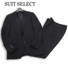 SUIT SELECT スーツセレクト 春夏 SUPER TOUGH 100's★背抜き セットアップ スーツ Sz.Y4　メンズ 黒 ブラック フォーマルも