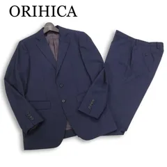 ORIHICA オリヒカ 通年 背抜き★ ストライプ セットアップ スーツ Sz.A5　メンズ ネイビー ビジネス