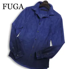 FUGA フーガ 秋冬 フェイク スウェード★ グラデーション 長袖 スリム シャツ Sz.44 メンズのサムネイル