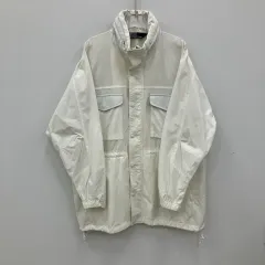 90s ポロラルフローレン 白 ナイロン マウンテンパーカー ジャケット 100