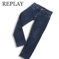 REPLAY リプレイ WILLBI★ USED加工 ストレッチ スキニー デニム パンツ ジーンズ Sz.28 メンズ