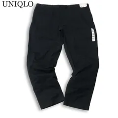 【新品 未使用】 UNIQLO ユニクロ 通年★ レギュラーフィット チノ パンツ Sz.115 メンズ 黒 大きいサイズ 特大