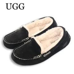 UGG アグ オーストラリア ANSLEY★ アンスリー モカシン ムートン シューズ ローファー Sz.24 レディース