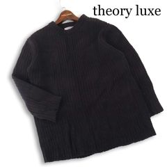 美品 Theory luxe/セオリーリュクス サイドスリットニットプルオーバー 
