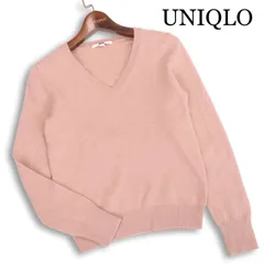 UNIQLO ユニクロ 秋冬 高級 カシミヤ100%♪ Vネック セーター ニット Sz.XS レディース
