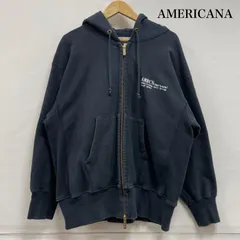 アメリカーナ ロゴ プリント ジップアップ ダブルジップ パーカー フーディー メンズ - ISItems【USED】【古着】【中古】50151915