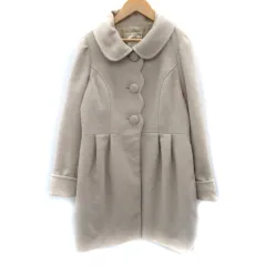 ロディスポット LODISPOTTO ラウンドカラーコート ロング丈 M アイボリー /SM1