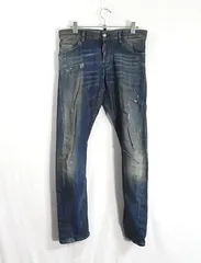DSQUARED2 ディースクエアード スリムテーパードデニム ダメージリペア加工 S71LA0685 size42
