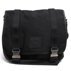 コーチ／COACH バッグ ショルダーバッグ 鞄 メンズ 男性 男性用 ナイロン レザー 革 本革 ブラック 黒  F70422 Voyager Messenger ボイジャー メッセンジャー フラップ式 メッセンジャーバッグ