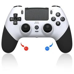 PS4コントローラー 【2025春アップグレード版】 Sungale ps4コントローラー 背面ボタン付き 自動連射機能 Bluetooth5.0接続 マクロ機能 1000mAh大容量バッテリー搭載 P4/P4 Pro/Slim/PC対応 イヤホンジャック付き