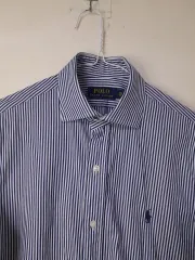 ラルフローレン ポロ ストライプ シャツ 14 1/2 /95程度