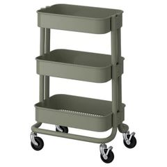 廃盤品✨組み立てた状態でも発送します。イケアRASKOG ロースコグ 美品】IKEA イケア RÅSKOG ロースコグ【廃盤カラー】グレーグリーン