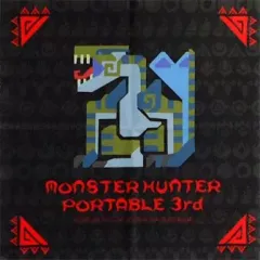 【中古】家電サプライ [単品] モンスターハンターポータブル 3rd ティガレックス亜種 オリジナルクロス 「PSP 新米ハンターズパック(ブラック/レッド)」 同梱品